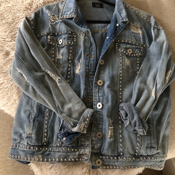 Distressed Jean Jacket - Picture 2 of 3